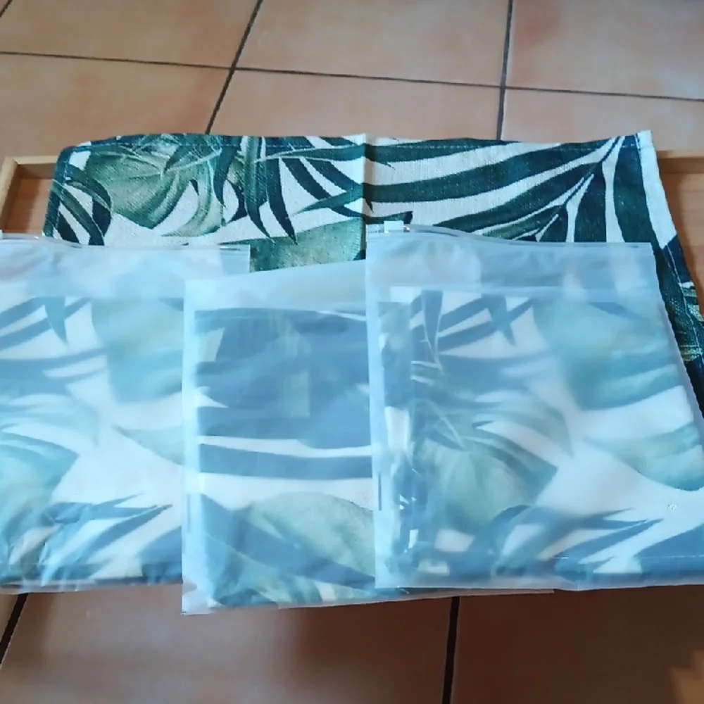 Green Leaf Linen Placemats Set Of Four